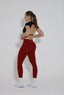 Essential leggings in Cherry