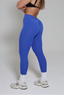 V-Back leggings in Blue