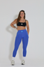 V-Back leggings in Blue