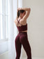 Core Crop Tank in Burgundy