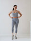 Core Crop Tank in Granite
