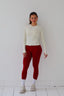 Essential leggings in Cherry