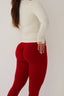 Essential leggings in Cherry